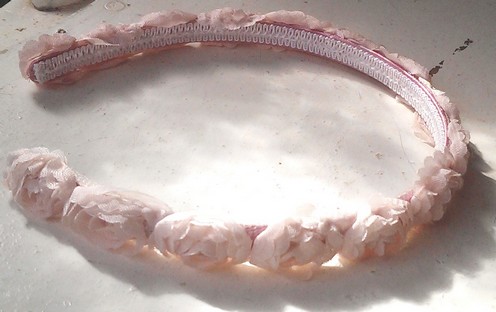 Blush Pink Mini Rose Headband